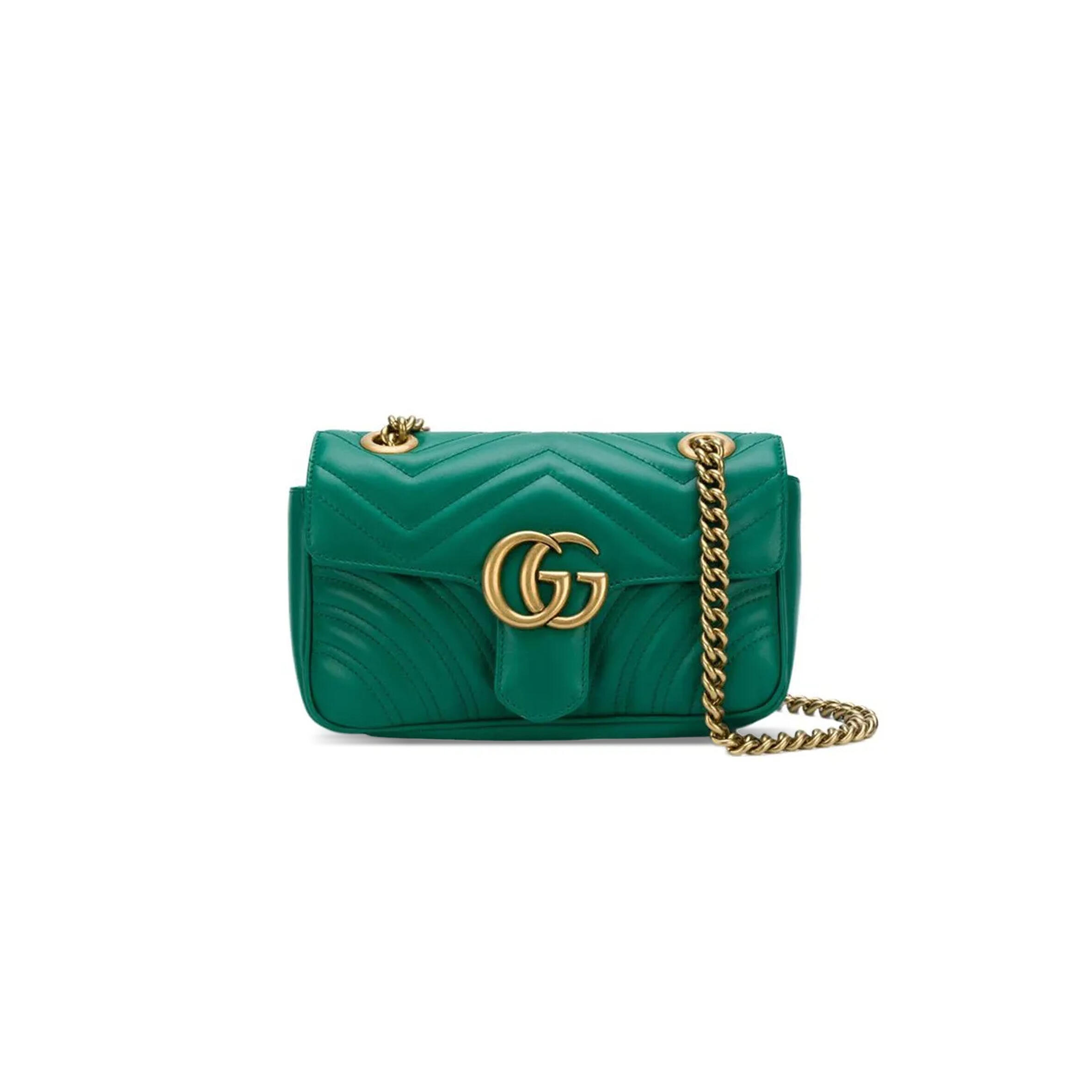 GUCCI GG MARMONT MATELASSÉ MINI BAG 446744 (23*14*6cm)
